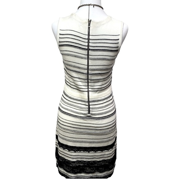 ABS Platinum Light Sweater Black & Ivory Dress - Picture 5 of 7
